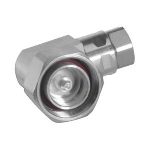 Conector RF DIN 7-16 Macho / Ángulo Recto / 0-7500 MHz / 15.6 kW Pico / IP68 / 1/2 pulgada