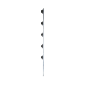 Poste de cerco eléctrico / 1.2 m (3.9 ft) / Acero galvanizado G60 / 5 aisladores de paso / 18 kV dieléctrico