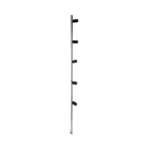 Poste de esquina / Tubo acero galvanizado G60 / 5 aisladores / 1.20 m (3.94 ft) / Resistencia dieléctrica 18 kV