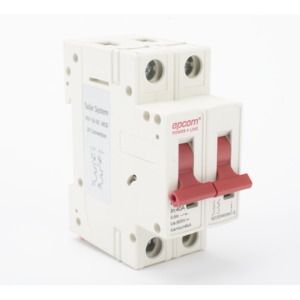 Interruptor Termomagnético 2P / 40 A / 800 V CC / Curva C / 6 kA / Riel DIN