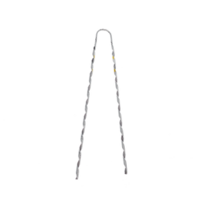 Remate Preformado para Fibra Óptica / Acero Galvanizado / Mensajero 6.3 mm (1/4") / Tensión 4233 kg / Longitud 635 mm (25") / Pierna Dispareja