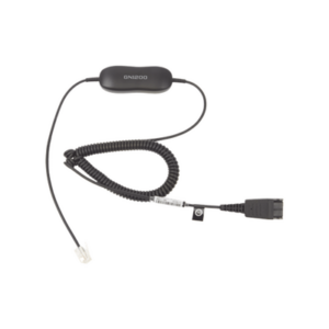 Cable QD a RJ-9 / Conexión Universal Auricular-Teléfono / 8 Posiciones de Ajuste / Diseño Enroscado Profesional