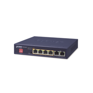 Switch PoE+ / 4 Puertos Gigabit 802.3at / 2 Puertos Uplink / 65W Total / 820 pies Extensión
