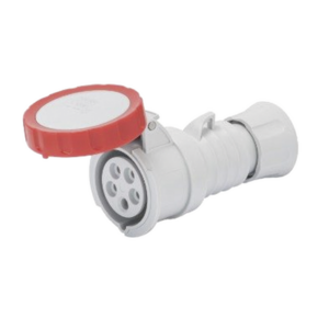 BASE MÓVIL RECTA HP - IP66/IP67/IP68/IP69 - 3P+N+T 16A 380-415V 50/60HZ - ROJO - 6H - CONEXIONADO DE TORNILLO