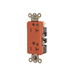 Receptáculo Duplex de 20 A 125 V /  2 Polos 3 Hilos/ Nema 5- 20 R / Color Naranja/ Grado Hospital.