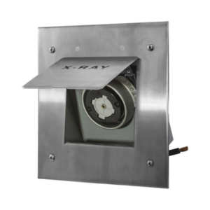 Receptáculo Móvil de Rayos X / 50 A 250 V CA/ 2 Polos 3 Hilos / Placa de Acero Inoxidable.