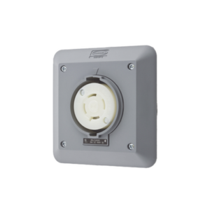 Receptáculo con Bloqueo de Media Vuelta Industrial 30 A 600 V CA / 3 Polos 4 Hilos / Nema L17-30R.