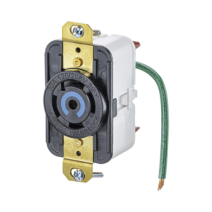 Receptáculo de Media Vuelta Industrial 30 A 120/208 V CA/ Nema L21-30R /Color Negro.
