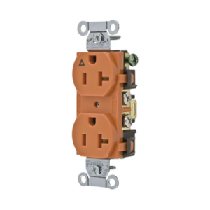 Contacto Dúplex Grado Comercial / 20 A 125 V / NEMA 5-20R / 2 Polos 3 Hilos / Nylon Servicio Extra Pesado / -40°C a 75°C