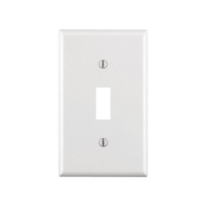 Placa para Interruptor de Palanca / Policarbonato Termoplástico / Blanco / 4.63 x 2.88 x 0.25 in / Vertical