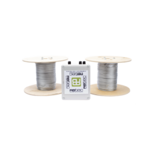 Kit de Cable Sensor Para Cerca Ciclonica IRONCLAD / 150 METROS / 2 ZONAS; 75 METROS POR ZONA / Sin Falsas Alarmas por Viento / TODO Incluido/TARJETA LPU400/ Calibración por Software