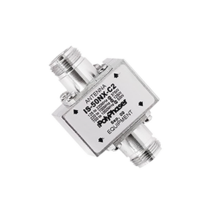 Protector Coaxial RF de CD Para 125 - 1000 MHz Con Ceja lateral y Conectores N Hembra en Ambos Lados, 50 Ω