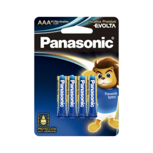Batería Alcalina AAA / 1.5V / Zinc-Manganeso / No Recargable / Paquete 4 Unidades / -20°C a 55°C / 11 g