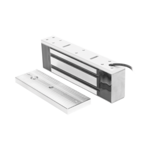 Chapa Magnética / Fuerza de Retención 500 kg (1200 lbs) / IP68 / Voltaje Dual 12/24 VCC / Aluminio Anodizado