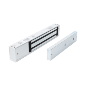 Chapa Magnética Electromagnética / 280 kg (600 lbs) / 12/24 VCC / LED Ultra-brillante / Sensor NO/NC / Aluminio Anodizado