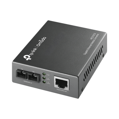 Convertidor de Medios Fibra Óptica / Monomodo 20 km (12.4 mi) / Gigabit Ethernet RJ45 / Puerto SC / Plug and Play