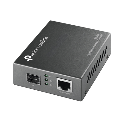 Convertidor de Medios / 1 Puerto SFP 1 Gbps / 1 Puerto RJ45 10/100/1000 Mbps / Monomodo o Multimodo / Plug and Play