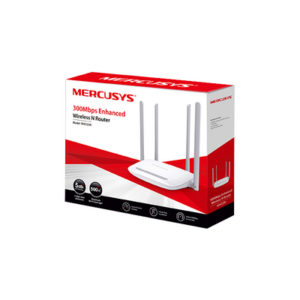 Router Inalámbrico N / 300 Mbps / 2.4 GHz / 1 Puerto WAN 10/100 Mbps / 3 Puertos LAN 10/100 Mbps / 4 Antenas 5 dBi