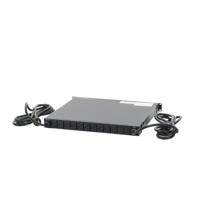 PDU Monitoreable ATS / 10 Salidas 5-15R / 20 A / 120 Vca / 1UR Horizontal / Conmutación IP / LCD 2.00 pulgadas
