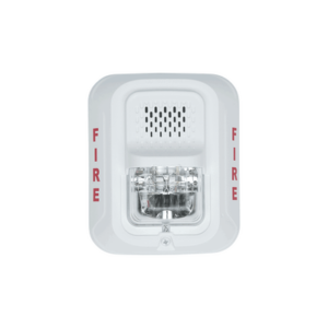 Sirena con Lámpara Estroboscópica a 2 Hilos, Montaje en Pared, Color Blanco, Configuración Estroboscópica Seleccionable, Nuevo Diseño Moderno y Elegante y Menor Consumo de Corriente