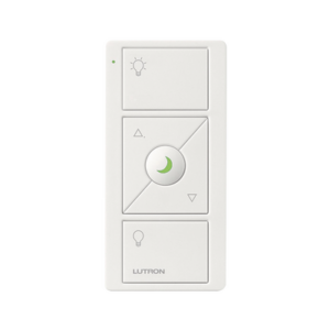 CONTROL REMOTO INALAMBRICO CON 3 BOTONES SUBIR/BAJAR, ENCENDER, APAGAR, NIGHTLIGHT color  blanco