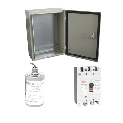Kit de Centro de Carga Trifásico / 690 VCA / 125 A / 3 Polos / Supresor de Picos Transitorios / Sistemas Fotovoltaicos