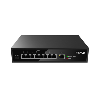 Switch PoE de 2 Hilos / 8 Puertos RJ11 / Reutilización de Cableado Existente / Diseño Compacto