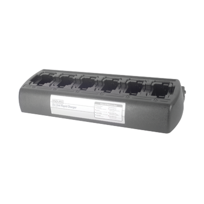 Multicargador rápido de escritorio de 6 radios para baterías KNB45L, KNB63L/65L