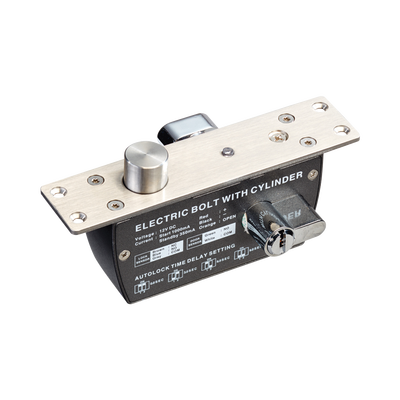 Cerradura de Perno Eléctrica / 2000 kg de Fuerza de Sujeción / Fail Safe 12 VCC / Temporizador 0-9 s / Sensor de Puerta NO/NC/COM / 500000 Ciclos