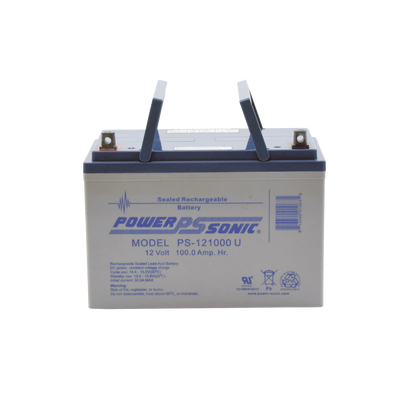 Batería de Respaldo AGM/VRLA / 12V 100Ah / Terminales U / Vida Útil 10-12 Años / Caja ABS Resistente