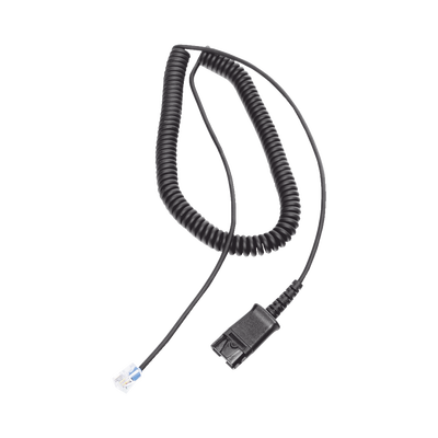 Cable Adaptador QD / Diademas HT101/HT201/HT202 / Teléfonos Analógicos, Digitales e IP / Compatible Grandstream y Yealink / Audio Full Duplex / Impedancia 2000Ω