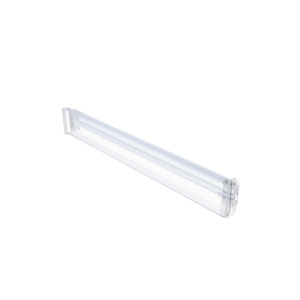 Riel Guía para Etiqueta Electrónica / Policarbonato Transparente / 37 mm x 14 mm x 1 m (3.3 ft) / Ángulo Ajustable / Compatible 1.54' a 2.9'