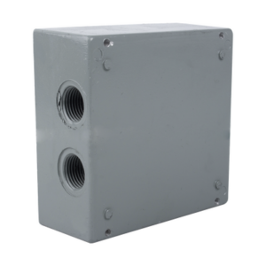 Caja Condulet Cuadrada / 4 Bocas 3/4" (19.05 mm) / Aluminio Diecast / IK09 / Intemperie