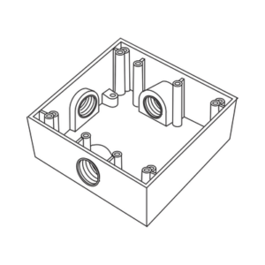 Caja de Conexión a Prueba de Intemperie / 3 Bocas 3/4" (19.05 mm) / Aluminio Diecast / IK09 / 492 cm³ / 0.395 kg