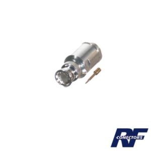 Conector BNC Macho / Rosca Precisa / Cables RG-8/U, RG-213/U, RG-214 / AWG-11/13 / Cuerpo Bronce Niquelado / Contacto Oro