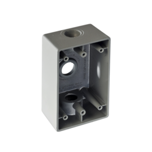 Caja Condulet / 19 mm (3/4") / Tres Bocas / Aluminio Diecast / NPT / Intemperie