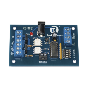 Tarjeta de Control para Semáforos / Gestión Aleatoria de Estados / Tiempo Ajustable 0.5-10 s / Contacto Seco / 12 VCC 500 mA / Modo Siempre Rojo