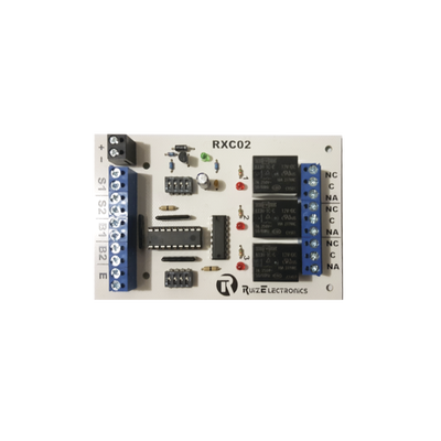 Controlador de Esclusa / 2 Puertas / 3 Relevadores / Temporizadores 0-30 s / 12 VCC / Entrada de Emergencia