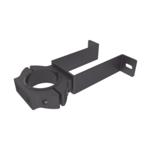 Soporte de pared con abrazadera para poste / Diseño compacto / Tornillería incluida / Compatible con múltiples postes