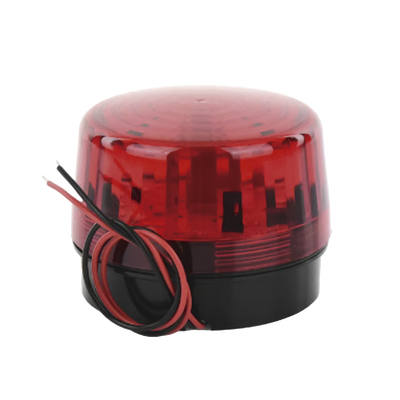 Luz Estroboscópica LED / 35 LEDs / 8 Patrones de Parpadeo / IP66 / 12-24 Vcc/Vca / Batería de Respaldo 9V