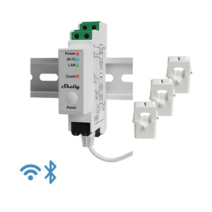 Medidor de Energía Trifásico / Wi-Fi 802.11 b/g/n / Ethernet RJ45 / Riel DIN / 120 A por Fase / Memoria 60 Días