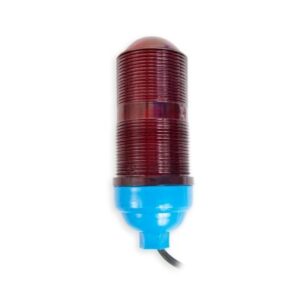 Lámpara de Obstrucción Aeronáutica / Globo Rojo Policarbonato / Base E26/E27 / Luz Fría / Torres Arriostradas y Autosoportadas