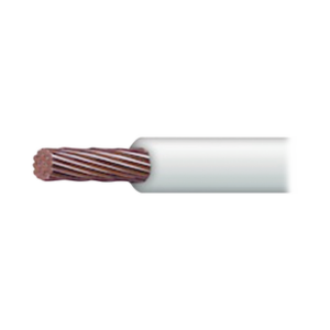 Cable Eléctrico THW-LS / 18 AWG / Conductor Cobre 33.6 mm² / Aislamiento PVC Autoextinguible 1.52 mm / 100 m (328.08 ft) / Blanco / 90°C / Aprobado CT