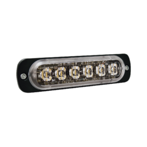 Luz Auxiliar LED / 6 LED / Rojo / Perfil Ultra Bajo 9 mm (0.35 in) / SAE J595 Clase 1 / ECE R65 / IPX7