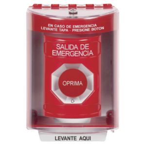 Botón de Emergencia Multipropósito / Cubierta de Policarbonato / Bocina Integrada / 2 Relevadores NO/NC / Operación -40°C a 121°C / Interior y Exterior