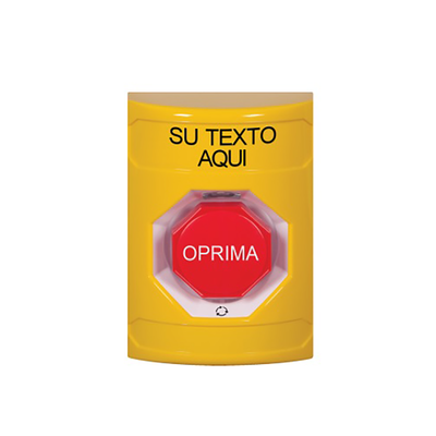 Botón de emergencia personalizable / Policarbonato y acero inoxidable / Restablecimiento por giro / Iluminación LED opcional / UL, cUL, ADA