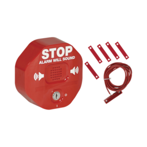Alarma de Puerta Multifunción / Sirena 95/105 dB / Puertas Dobles / Batería 9V Alcalina / Señal Visual Disuasoria