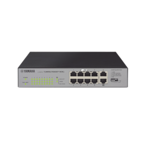 Switch PoE / 10 Puertos / Gigabit / 20 Gbit/s / 9 Puertos PoE+ 30W / 70W Total / Sin Ventilador / Optimizado Dante