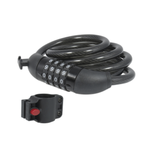 Candado de Cable de Combinación/ Longitud 100 cm / Nivel de seguridad 3/ Discos Programables.