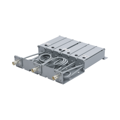 Duplexer VHF / 6 Cavidades / 160-174 MHz / 50 W / 5 MHz Separación / 80 dB Aislamiento TX-RX / BNC Hembra